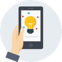 پیش‌نمایش فایل mobile-hand-innovation-idea-bulb-light-thinking از پک گرفتن با دست