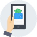 پیش‌نمایش فایل mobile-hand-wallet-note-money-finance-income-dollar از پک گرفتن با دست