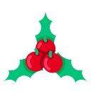 پیش‌نمایش فایل cherry-christmas-xmas-mistletoe-leaf-wreath-decoration از پک روز کریسمس