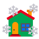 پیش‌نمایش فایل house-snowfall-christmas-xmas-snow-snowflame-winter از پک روز کریسمس