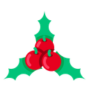 پیش‌نمایش فایل cherry-christmas-xmas-mistletoe-leaf-wreath-decoration-2 از پک کریسمس، جلد ۲
