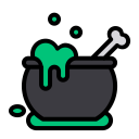 پیش‌نمایش فایل cauldron-poison-metal-pot-bone-halloween-magic-withcraft-potion-1 از پک هالووین