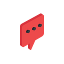 پیش‌نمایش فایل chat-communication-text-bubble-isometric-grid-3d-1 از پک نیازهای کاربر سه‌بعدی