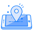 پیش‌نمایش فایل mobile-concept-location-pin-mark-navigation-2 از پک مفهوم موبایل