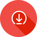 پیش‌نمایش فایل arrow-elliepse-download-down-install-save-receive از پک رابط کاربری اندروید