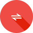 پیش‌نمایش فایل arrow-twoway-path-direction-bidirectional-2 از پک رابط کاربری اندروید