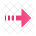 پیش‌نمایش فایل pink-arrow-with-dotted-line-12401847 از پک انواع پیکان