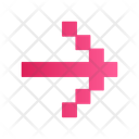 پیش‌نمایش فایل pixel-pink-arrow-12401839 از پک انواع پیکان