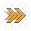 پیش‌نمایش فایل double-orange-arrow-12401709 از پک انواع پیکان