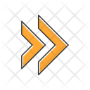 پیش‌نمایش فایل double-orange-arrow-12401728 از پک انواع پیکان