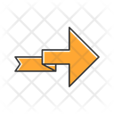 پیش‌نمایش فایل orange-arrow-with-folding-12401724 از پک انواع پیکان