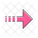 پیش‌نمایش فایل pink-arrow-with-dotted-line-12401719 از پک انواع پیکان
