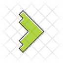 پیش‌نمایش فایل right-green-arrowhead-12401712 از پک انواع پیکان