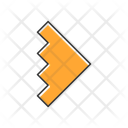 پیش‌نمایش فایل rightward-orange-arrowhead-12401717 از پک انواع پیکان