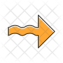 پیش‌نمایش فایل wavy-orange-arrow-12401720 از پک انواع پیکان
