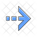 پیش‌نمایش فایل blue-arrow-with-dotted-dash-line-4253239 از پک انواع پیکان