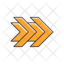 پیش‌نمایش فایل double-orange-arrows-4253238 از پک انواع پیکان