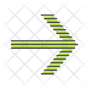 پیش‌نمایش فایل green-striped-arrow-4253255 از پک انواع پیکان
