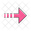پیش‌نمایش فایل pink-arrow-with-dotted-line-4253248 از پک انواع پیکان