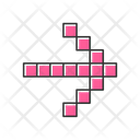 پیش‌نمایش فایل pixel-pink-arrow-4253240 از پک انواع پیکان