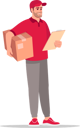پیش‌نمایش فایل courier-man-checking-delivery-address-4095643 از پک تحویل به خانه و دفتر