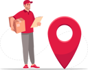 پیش‌نمایش فایل courier-man-checking-geolocation-4095650 از پک تحویل به خانه و دفتر