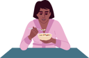 پیش‌نمایش فایل girl-eating-cereals-4127843 از پک مردم در حال غذا خوردن