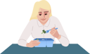 پیش‌نمایش فایل woman-eating-broccoli-4127844 از پک مردم در حال غذا خوردن