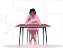 پیش‌نمایش فایل girl-eating-cereals-4127856 از پک فرهنگ غذایی