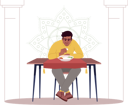 پیش‌نمایش فایل man-eating-rice-4127859 از پک فرهنگ غذایی