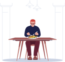 پیش‌نمایش فایل young-man-enjoying-seafood-4127852 از پک فرهنگ غذایی