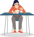 پیش‌نمایش فایل chinese-woman-eating-noodles-with-chopsticks-4127864 از پک فرهنگ غذایی
