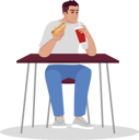 پیش‌نمایش فایل man-eating-junk-food-4127868 از پک فرهنگ غذایی