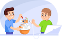 پیش‌نمایش فایل boys-creating-robot-4203407 از پک دوره‌های رباتیک