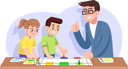 پیش‌نمایش فایل children-and-teacher-play-educational-board-game-4203489 از پک بعد از مدرسه