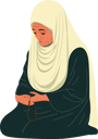 پیش‌نمایش فایل old-muslim-woman-holding-tasbih-8589323 از پک شخصیت مردم مسلمان