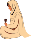 پیش‌نمایش فایل young-muslim-holding-drink-glass-8589313 از پک شخصیت مردم مسلمان