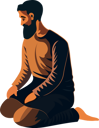 پیش‌نمایش فایل young-muslim-man-praying-namaz-8589316 از پک شخصیت مردم مسلمان