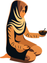 پیش‌نمایش فایل young-muslim-woman-holding-bowl-with-spoon-8589317 از پک شخصیت مردم مسلمان