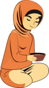 پیش‌نمایش فایل young-muslim-woman-holding-food-bowl-8589314 از پک شخصیت مردم مسلمان