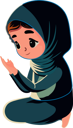 پیش‌نمایش فایل young-muslim-woman-offering-namaz-8589307 از پک شخصیت مردم مسلمان