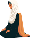 پیش‌نمایش فایل young-muslim-woman-offering-namaz-8589327 از پک شخصیت مردم مسلمان