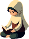 پیش‌نمایش فایل young-muslim-woman-reading-quran-8589311 از پک شخصیت مردم مسلمان