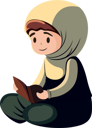 پیش‌نمایش فایل young-muslim-woman-reading-quran-book-8589310 از پک شخصیت مردم مسلمان