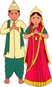 پیش‌نمایش فایل bengali-wedding-couple-greeting-namaste-8589434 از پک عروسی هندی