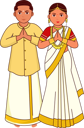 پیش‌نمایش فایل kerala-wedding-couple-greeting-namaste-8589439 از پک عروسی هندی