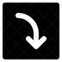 پیش‌نمایش فایل curved-right-down-arrow-1752258 از پک پیکان مربع