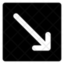 پیش‌نمایش فایل diagonal-down-right-arrow-1752250 از پک پیکان مربع