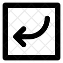 پیش‌نمایش فایل curved-down-left-arrow-1752195 از پک پیکان مربع