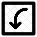 پیش‌نمایش فایل curved-left-down-arrow-1752193 از پک پیکان مربع